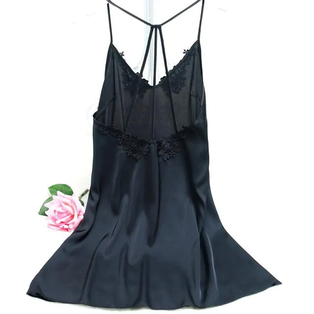 2019 Hot Sexy Nightgowns Women Sleeveless Night wear Dress Nightwear Mini Sleepwear Nightes mini Home Clothing summer