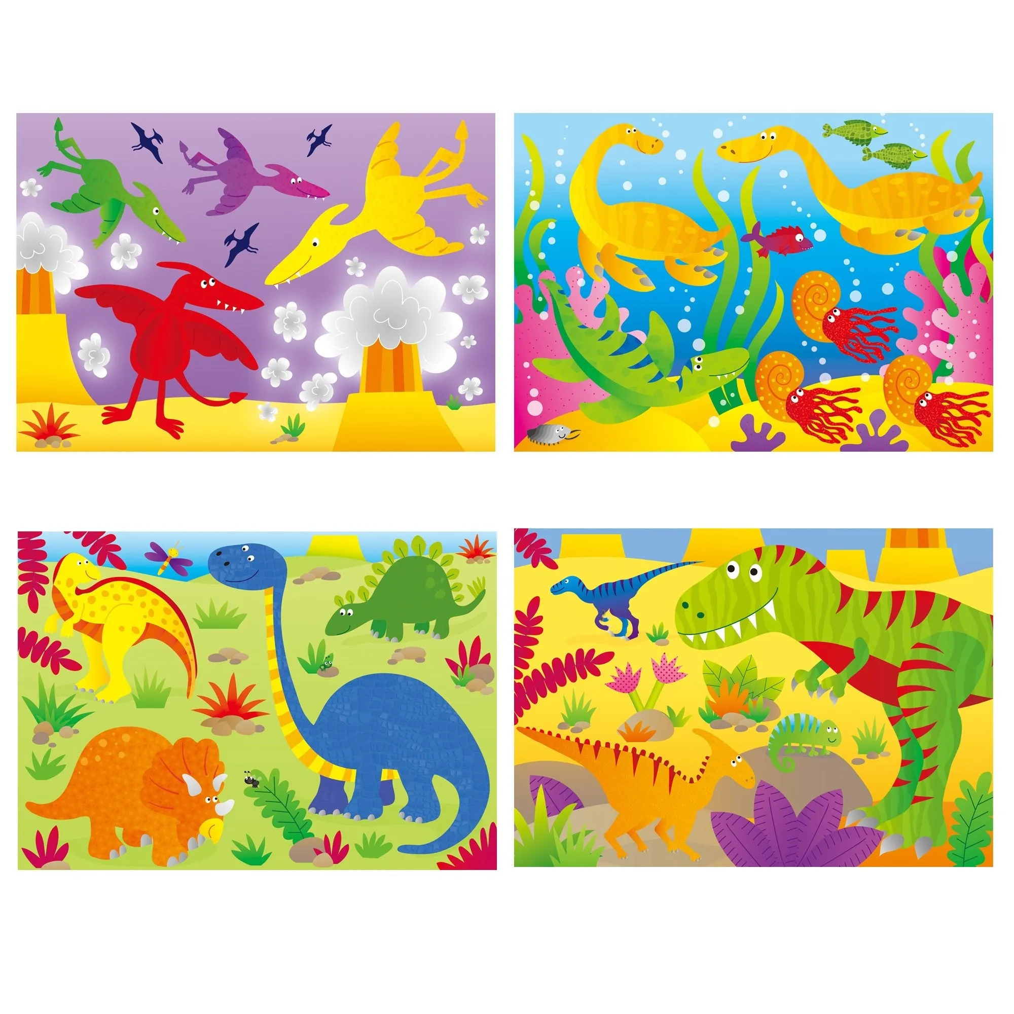 4 Puzzles in a Box Dinosaurs