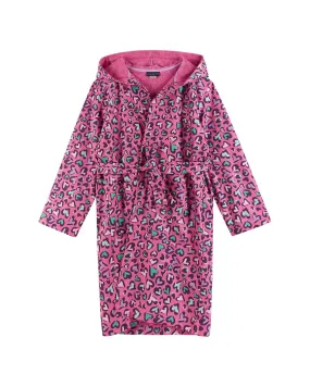 Andy & Evan Heart Printed Jersey Knit Robe