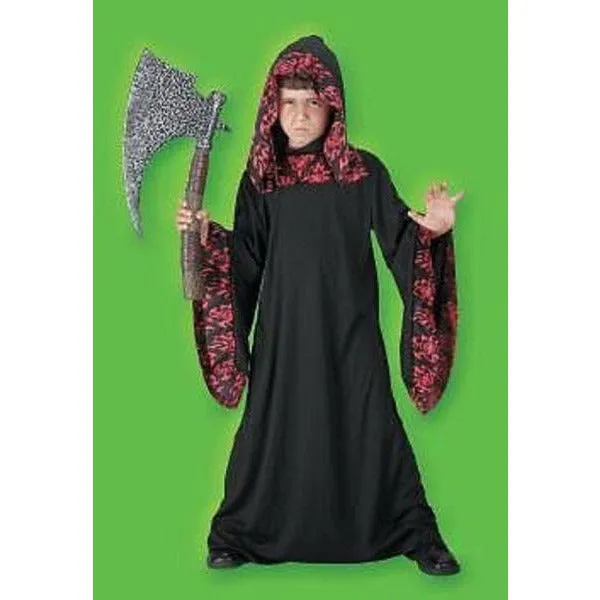 Boy's Black Robe with Hood