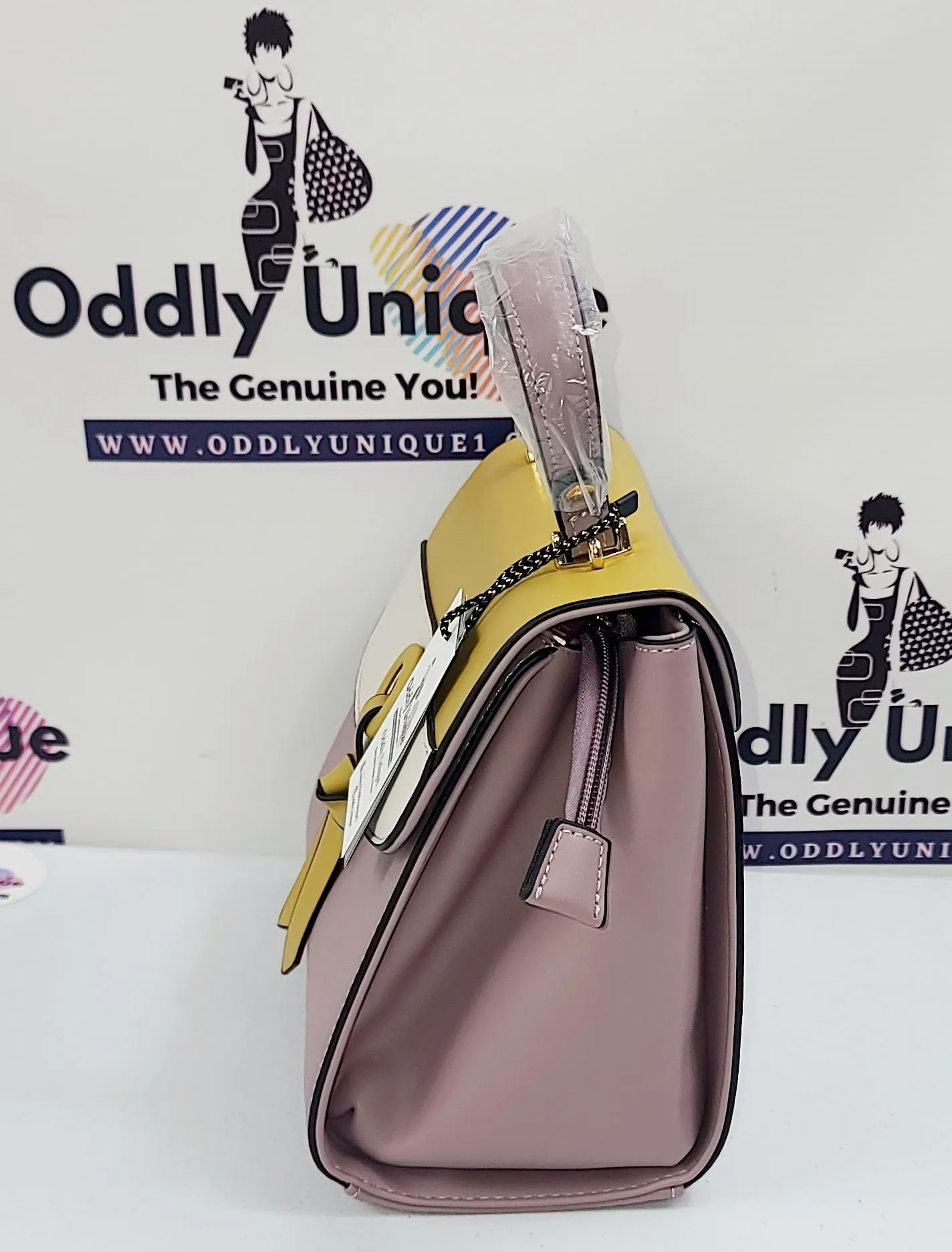 Colorblock Two Tone Satchel Sets with Matching Wallets