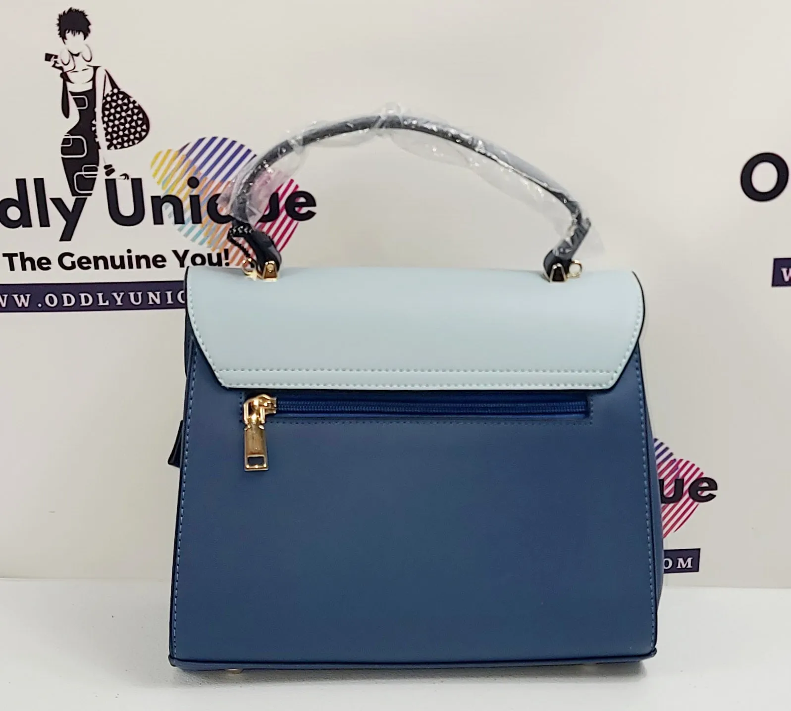 Colorblock Two Tone Satchel Sets with Matching Wallets