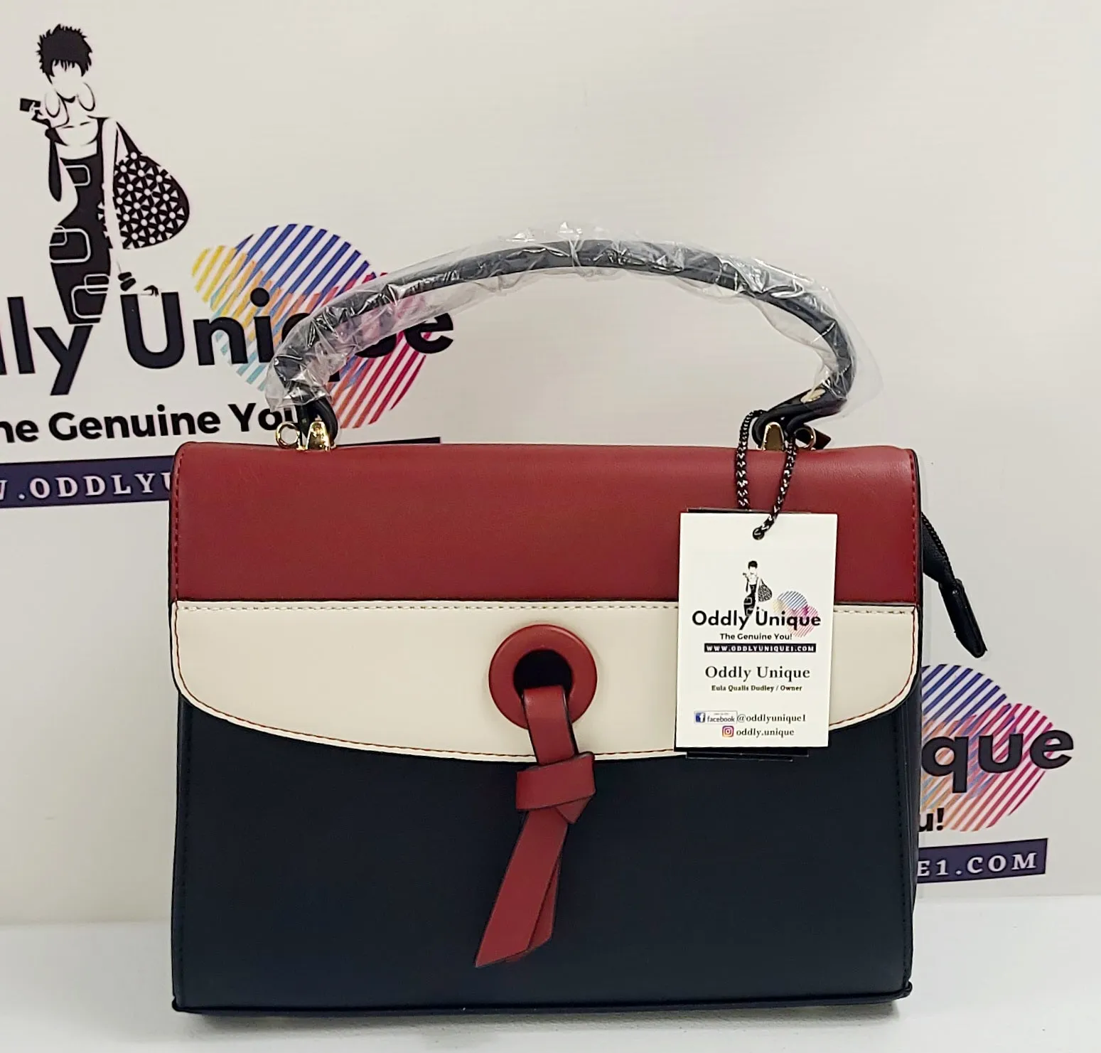 Colorblock Two Tone Satchel Sets with Matching Wallets