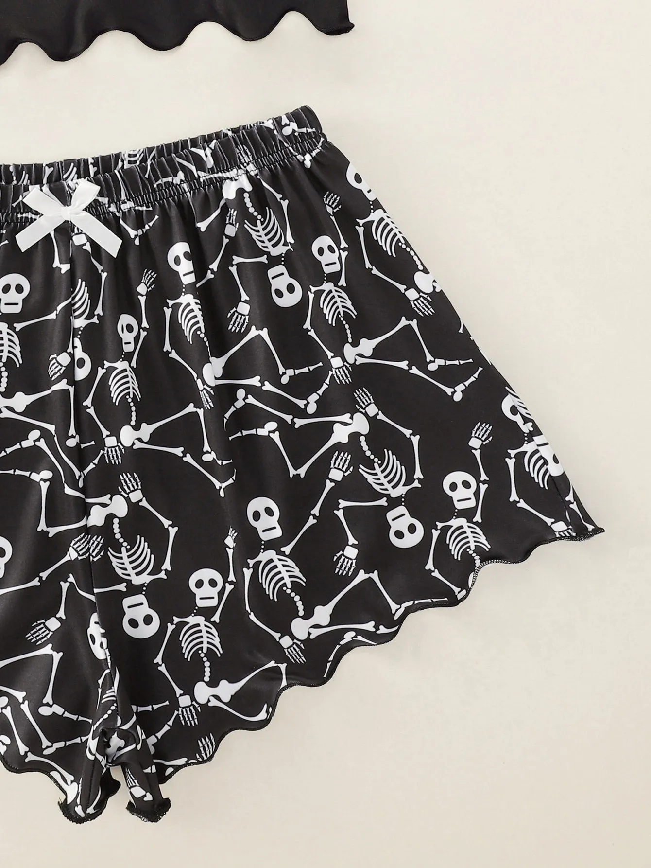 Skull Print Pajama Set