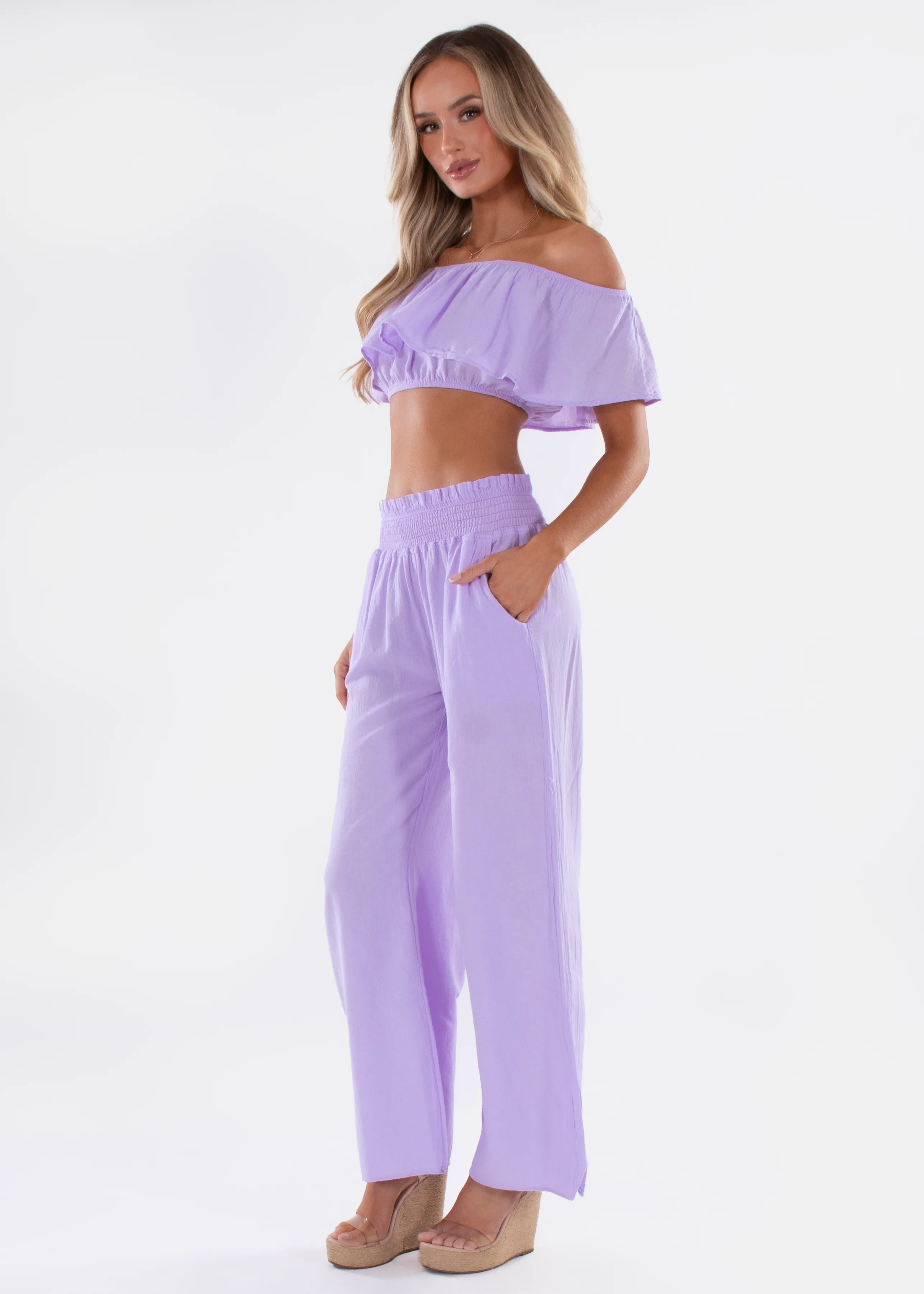 'Ximena' Wide Leg Pants